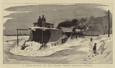 Un chasse-neige sur le Grand Trunk Railway, Canada - William Lionel Wyllie